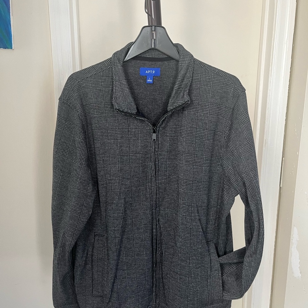 Apt. 9 Gray Plaid Women’s Sweater